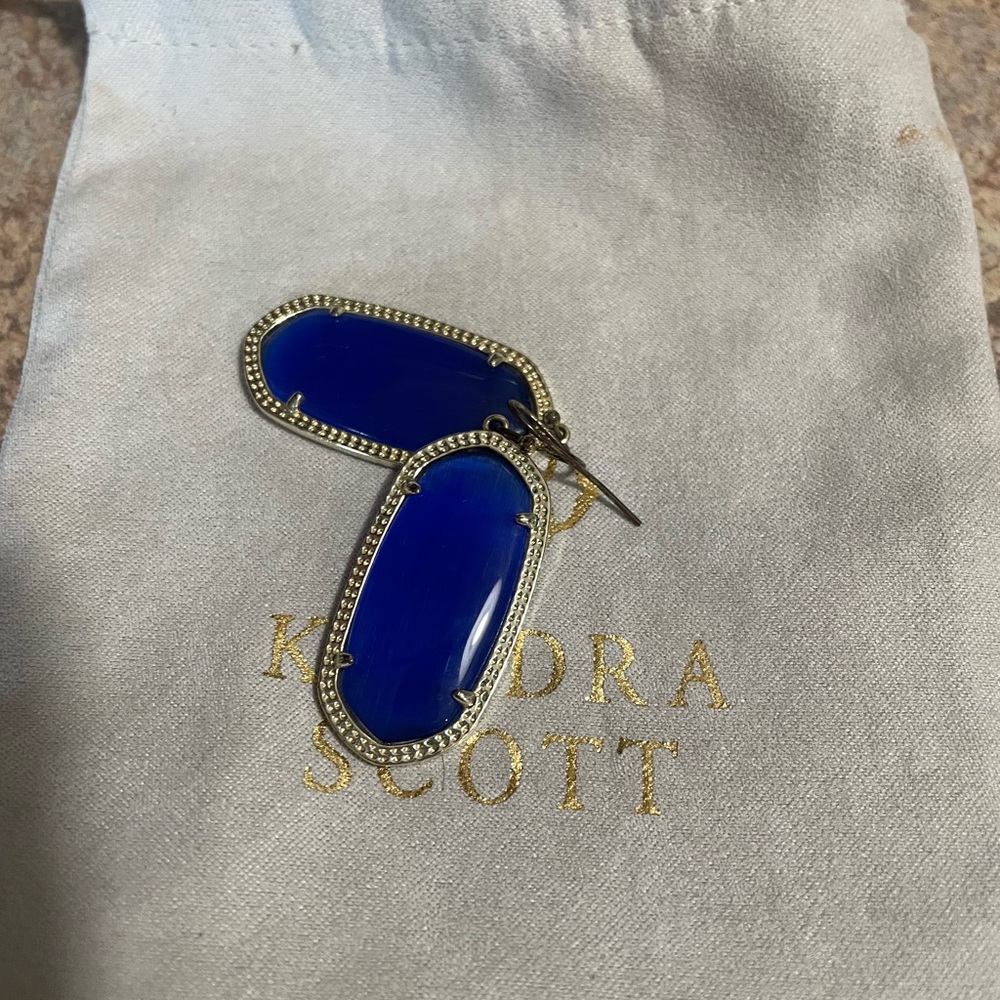 Kendra Scott Danielle blue earrings